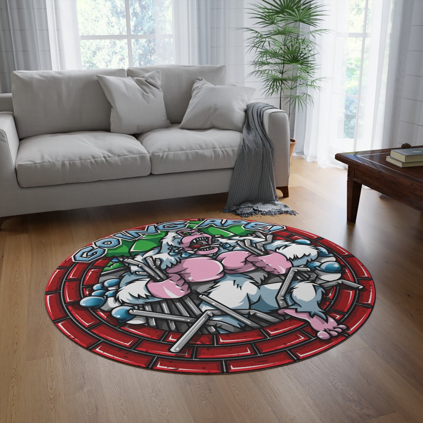 Going Ape Round Rug