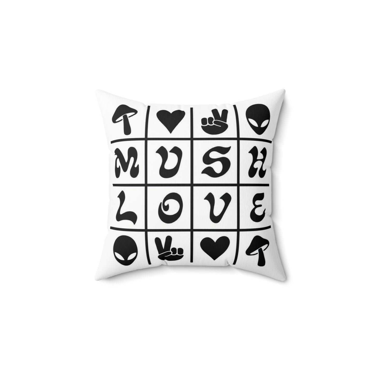 Mush Love Square Pillow