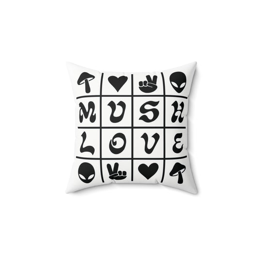 Mush Love Square Pillow