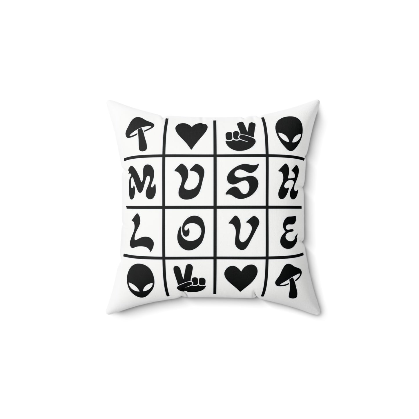 Mush Love Square Pillow