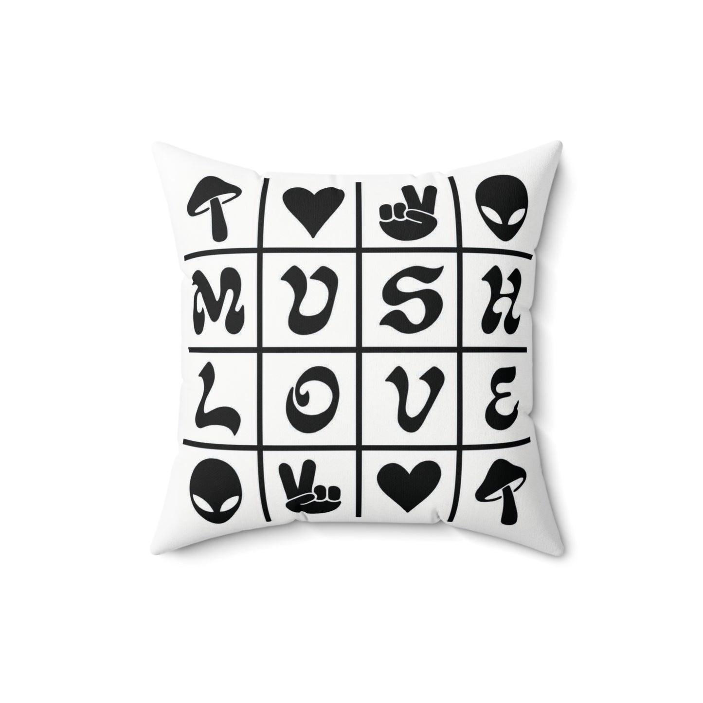 Mush Love Square Pillow
