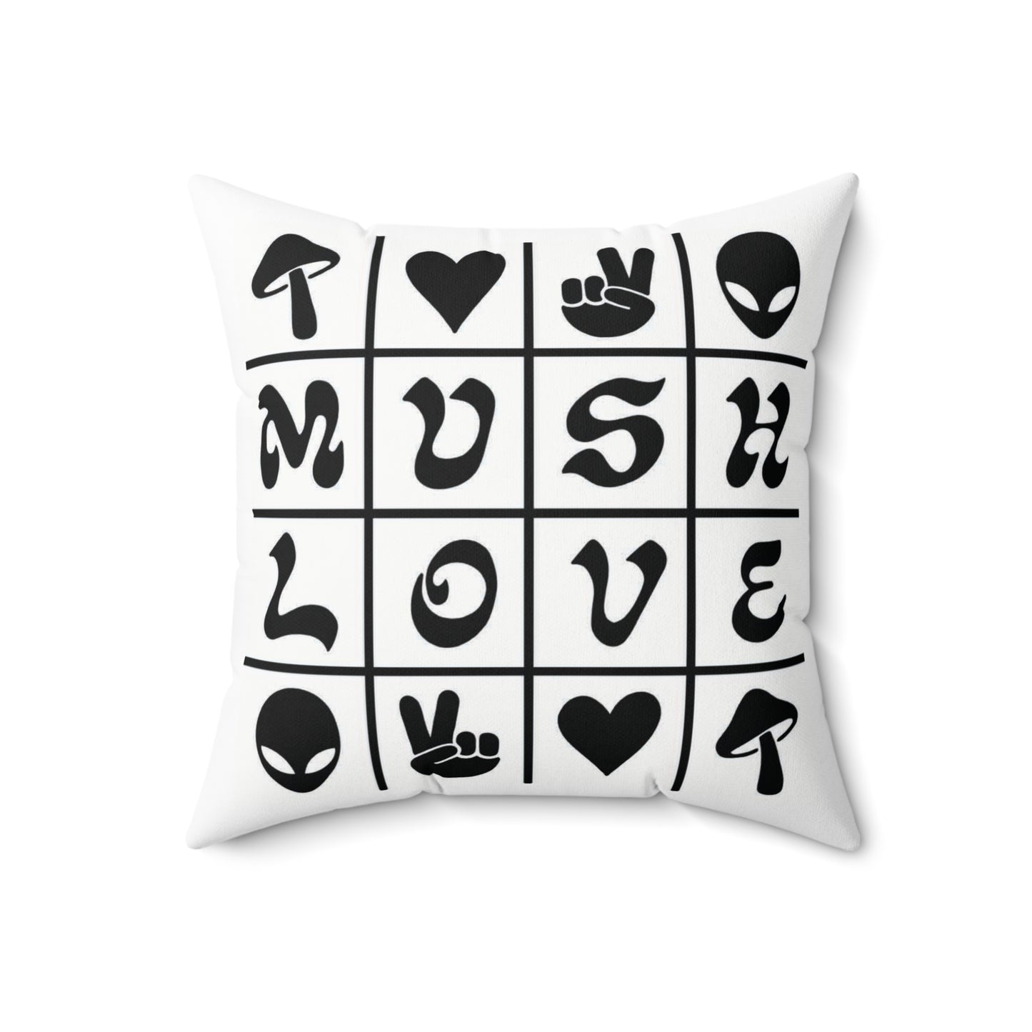 Mush Love Square Pillow