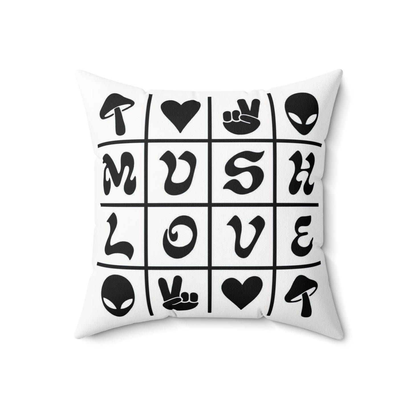 Mush Love Square Pillow