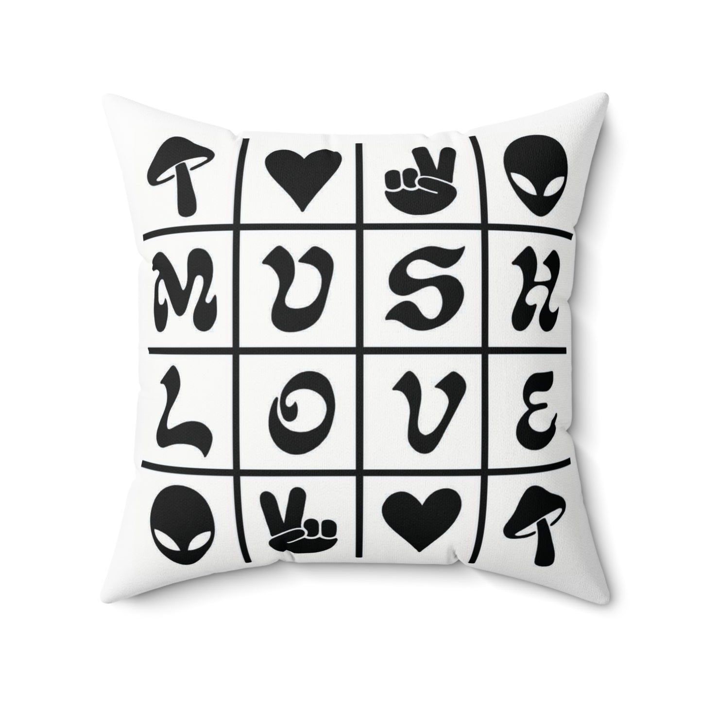 Mush Love Square Pillow
