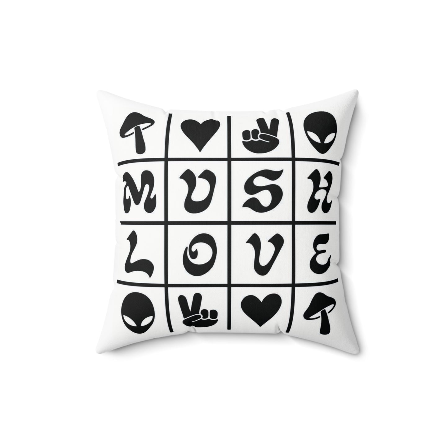 Mush Love Square Pillow